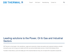Tablet Screenshot of dbthermal.co.za